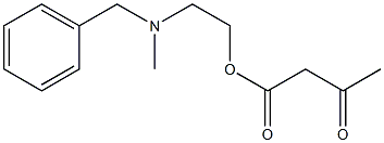 3-Oxo-butyric acid 2-(benzyl-methyl-amino)-ethyl ester Struktur