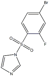 1-(4-bromo-2-fluorophenylsulfonyl)-1H-imidazole Struktur