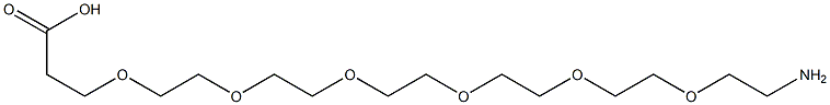 1-Amino-3,6,9,12,15,18-hexaoxahenicosan-21-oic acid Struktur