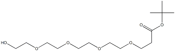 15-Hydroxy-4,7,10,13-tetraoxa-pentadecanoic acid t-butyl ester Struktur