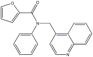 N-PHENYL-N-((QUINOLIN-4-YL)METHYL)FURAN-2-CARBOXAMIDE Struktur