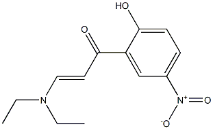 (E)-3-(diethylamino)-1-(2-hydroxy-5-nitrophenyl)prop-2-en-1-one Struktur