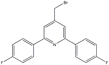 4-(bromomethyl)-2,6-bis(4-fluorophenyl)pyridine Struktur