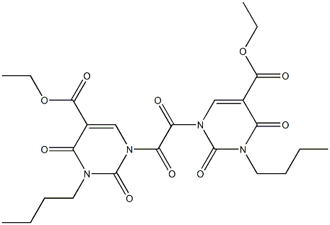 N,N''-OXALYLBIS(3-N-BUTYL-5-CARBETHOXYURACIL) Struktur