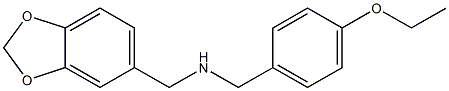 1-(1,3-BENZODIOXOL-5-YL)-N-(4-ETHOXYBENZYL)METHANAMINE Struktur