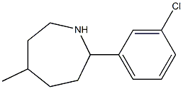 2-(3-CHLOROPHENYL)-5-METHYLAZEPANE Struktur