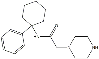 N-(1-PHENYLCYCLOHEXYL)-2-PIPERAZIN-1-YLACETAMIDE Struktur