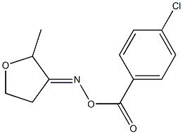 3-{[(4-chlorobenzoyl)oxy]imino}-2-methyltetrahydrofuran Struktur