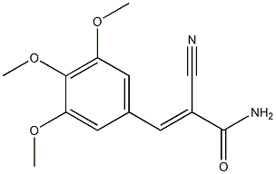 2-cyano-3-(3,4,5-trimethoxyphenyl)acrylamide Struktur