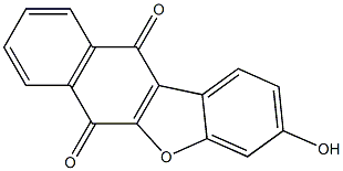 3-hydroxynaphtho[2,3-b][1]benzofuran-6,11-dione Struktur