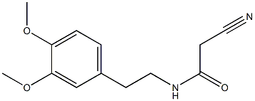 N1-(3,4-dimethoxyphenethyl)-2-cyanoacetamide Struktur