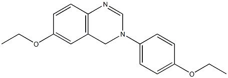 6-ethoxy-3-(4-ethoxyphenyl)-3,4-dihydroquinazoline Struktur