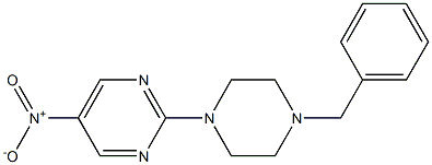 1-benzyl-4-(5-nitropyrimidin-2-yl)piperazine Struktur