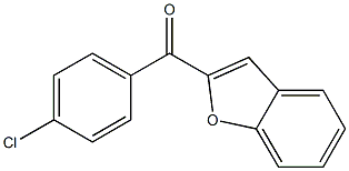 benzo[b]furan-2-yl(4-chlorophenyl)methanone Struktur