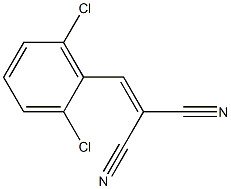 2-(2,6-dichlorobenzylidene)malononitrile Struktur