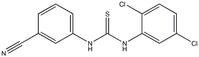 N-(3-cyanophenyl)-N'-(2,5-dichlorophenyl)thiourea Struktur