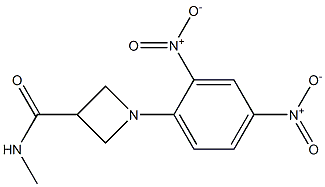 1-(2,4-dinitrophenyl)-N-methyl-3-azetanecarboxamide Struktur