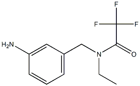 N-(3-aminobenzyl)-N-ethyl-2,2,2-trifluoroacetamide Struktur