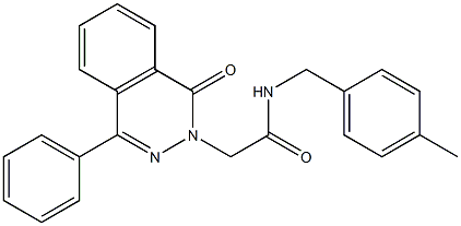 N-(4-methylbenzyl)-2-[1-oxo-4-phenyl-2(1H)-phthalazinyl]acetamide Struktur