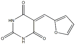 5-(2-furylmethylidene)hexahydropyrimidine-2,4,6-trione Struktur