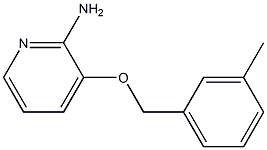 3-[(3-methylbenzyl)oxy]pyridin-2-amine Struktur