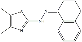 1,2,3,4-tetrahydronaphthalen-1-one 1-(4,5-dimethyl-1,3-thiazol-2-yl)hydrazone Struktur