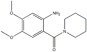 4,5-dimethoxy-2-(piperidin-1-ylcarbonyl)aniline Struktur