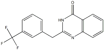 2-[3-(trifluoromethyl)benzyl]-4(3H)-quinazolinone Struktur