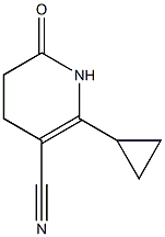 2-cyclopropyl-6-oxo-1,4,5,6-tetrahydro-3-pyridinecarbonitrile Struktur