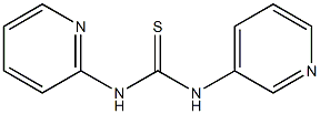 N-(2-pyridinyl)-N'-(3-pyridinyl)thiourea Struktur