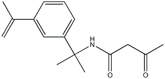 N1-[1-(3-isopropenylphenyl)-1-methylethyl]-3-oxobutanamide Struktur