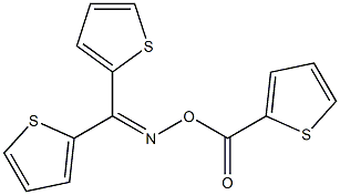 N-[di(2-thienyl)methylene]-N-[(2-thienylcarbonyl)oxy]amine Struktur