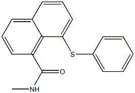 N1-methyl-8-(phenylthio)-1-naphthamide Struktur