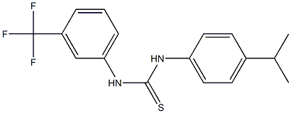 N-(4-isopropylphenyl)-N'-[3-(trifluoromethyl)phenyl]thiourea Struktur