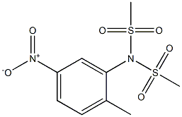 N-(2-methyl-5-nitrophenyl)-N-(methylsulfonyl)methanesulfonamide Struktur