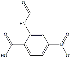 2-(formylamino)-4-nitrobenzenecarboxylic acid Struktur