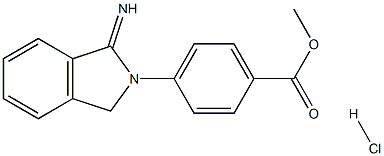 methyl 4-(1-imino-1,3-dihydro-2H-isoindol-2-yl)benzoate hydrochloride Struktur