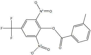 2,6-dinitro-4-(trifluoromethyl)phenyl 3-methylbenzoate Struktur