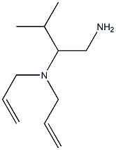 N,N-diallyl-N-[1-(aminomethyl)-2-methylpropyl]amine Struktur