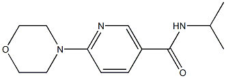 N-isopropyl-6-morpholinonicotinamide Struktur