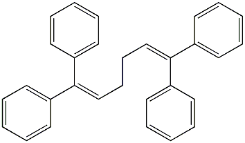 1,1,6,6-tetraphenylhexa-1,5-diene Struktur