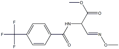 methyl 3-(methoxyimino)-2-{[4-(trifluoromethyl)benzoyl]amino}propanoate Struktur