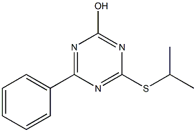 4-(isopropylthio)-6-phenyl-1,3,5-triazin-2-ol Struktur