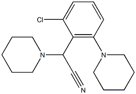 2-(2-chloro-6-piperidinophenyl)-2-piperidinoacetonitrile Struktur