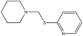 1-[(2-pyridylthio)methyl]piperidine Struktur