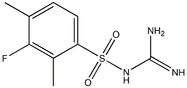 {[amino(imino)methyl]amino}(3-fluoro-2,4-dimethylphenyl)dioxo-lambda~6~-sulfane Struktur