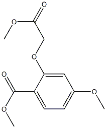 methyl 4-methoxy-2-(2-methoxy-2-oxoethoxy)benzoate Struktur