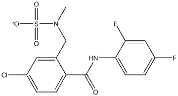 5-chloro-2-[(2,4-difluoroanilino)carbonyl]phenyl-N,N-dimethylsulfamate Struktur