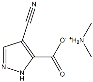 N-methylmethanaminium 4-cyano-1H-pyrazole-5-carboxylate Struktur