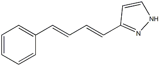 3-(4-phenylbuta-1,3-dienyl)-1H-pyrazole Struktur